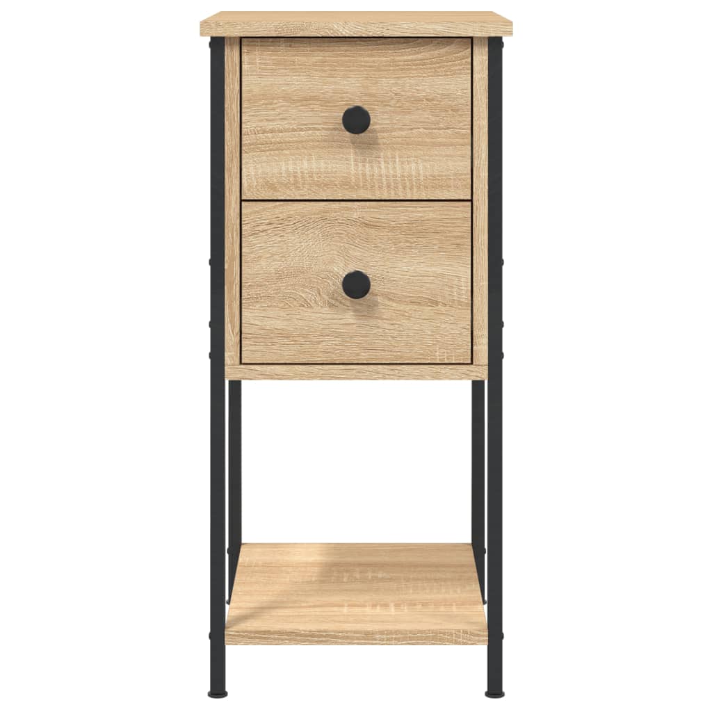 Nattbord sonoma eik 32x42x70 cm konstruert tre