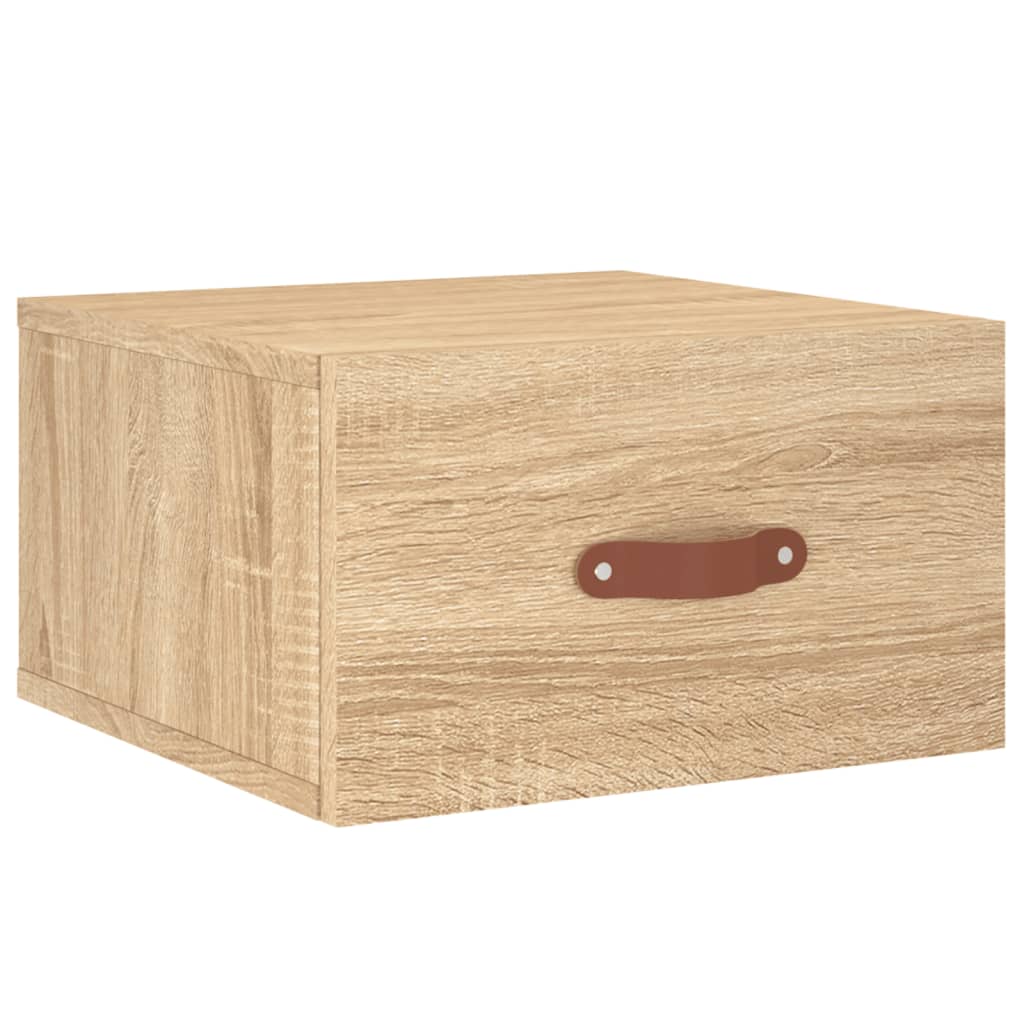 Veggmontert nattbord sonoma eik 35x35x20 cm