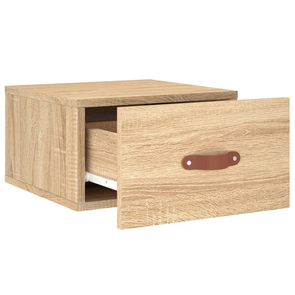 Veggmontert nattbord sonoma eik 35x35x20 cm