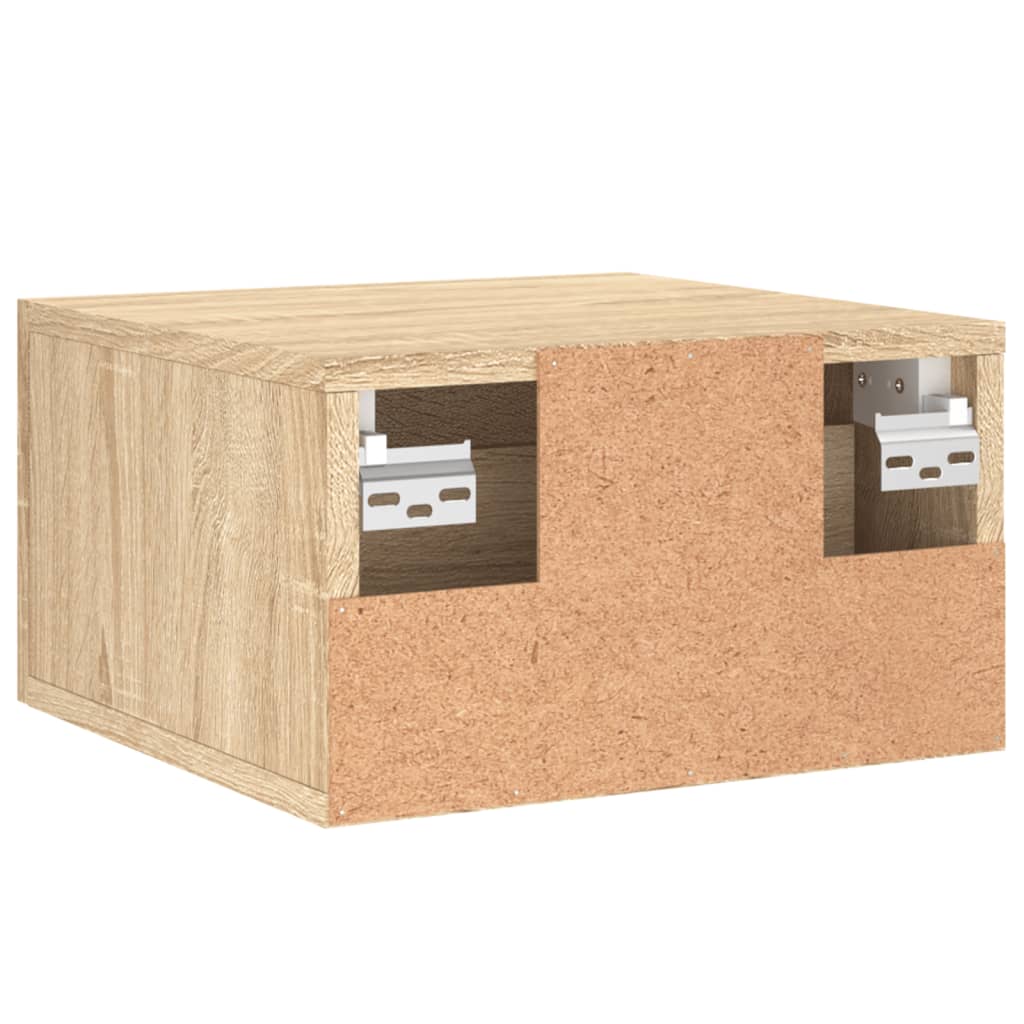 Veggmontert nattbord sonoma eik 35x35x20 cm