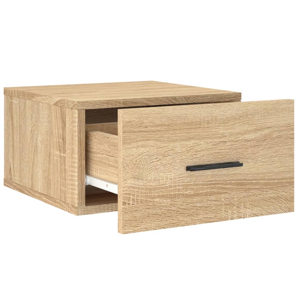 Veggmontert nattbord sonoma eik 35x35x20 cm