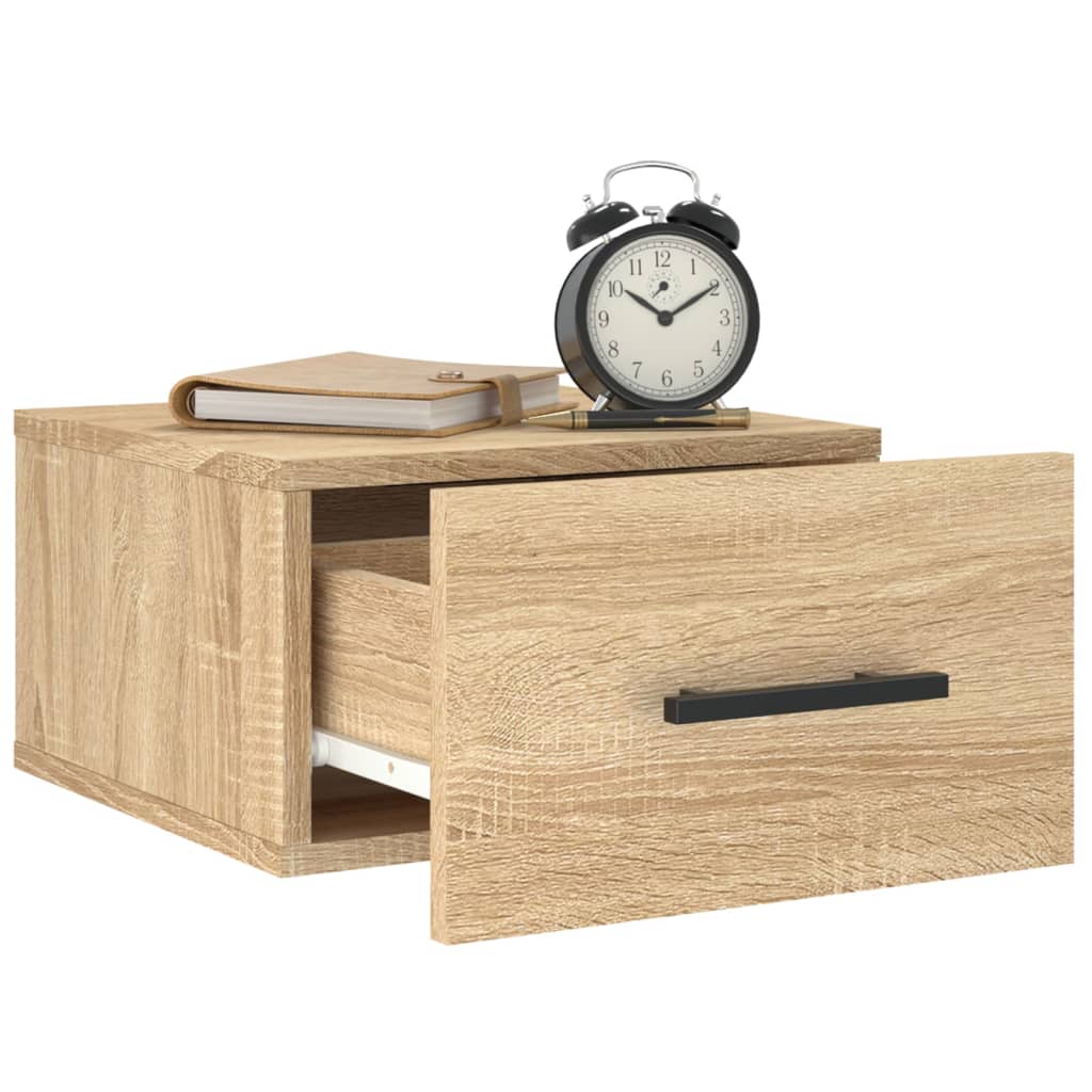 Veggmontert nattbord sonoma eik 35x35x20 cm