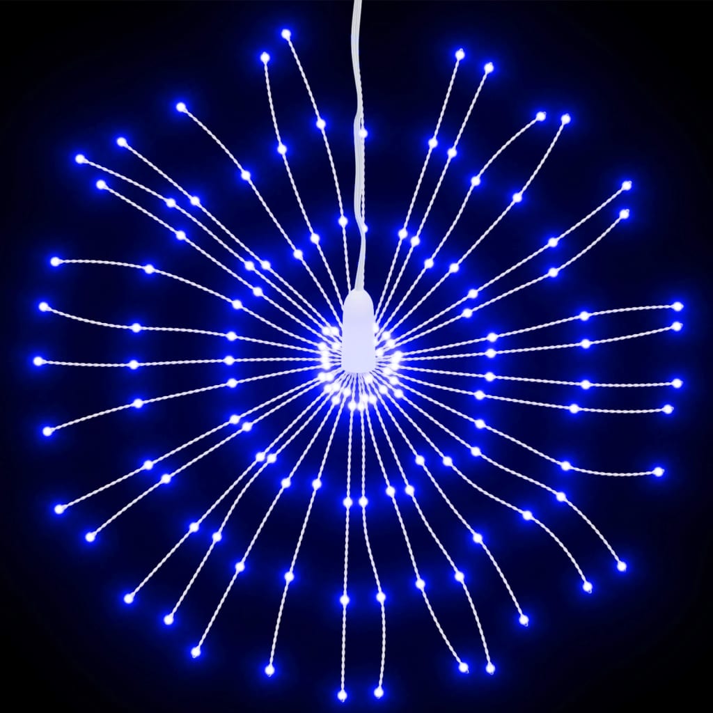 Julestjernelys 140 LED 2 stk blå 17 cm