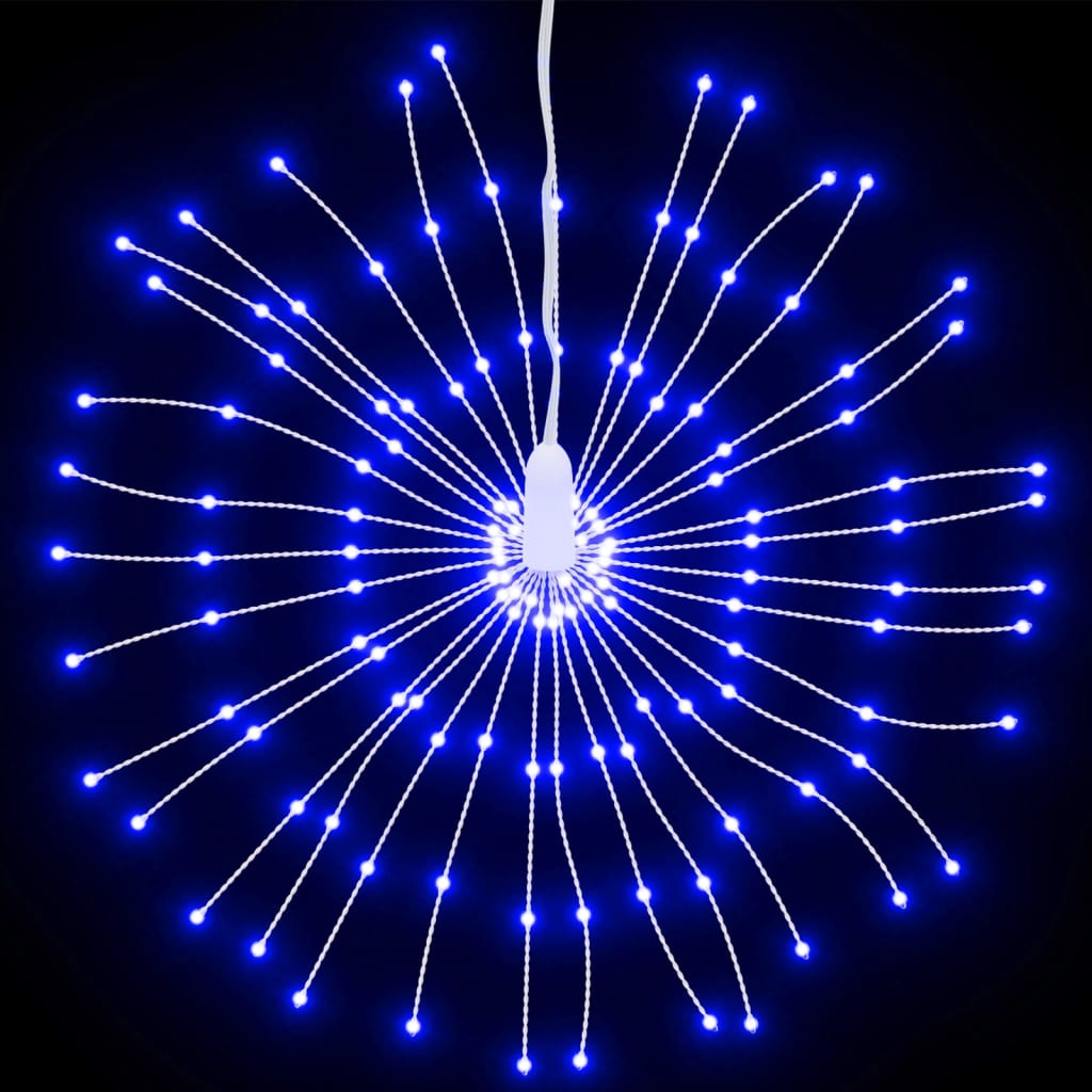 Julestjernelys 140 LED 8 stk blå 17 cm