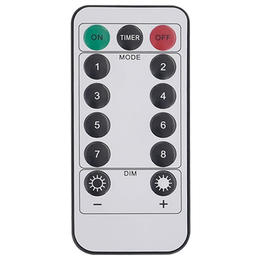 Julestjernelys 140 LED 8 stk flerfarget 17 cm