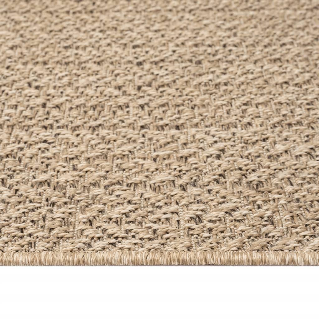 Teppe ZIZUR 200x290 cm jute-utseende innendørs og utendørs