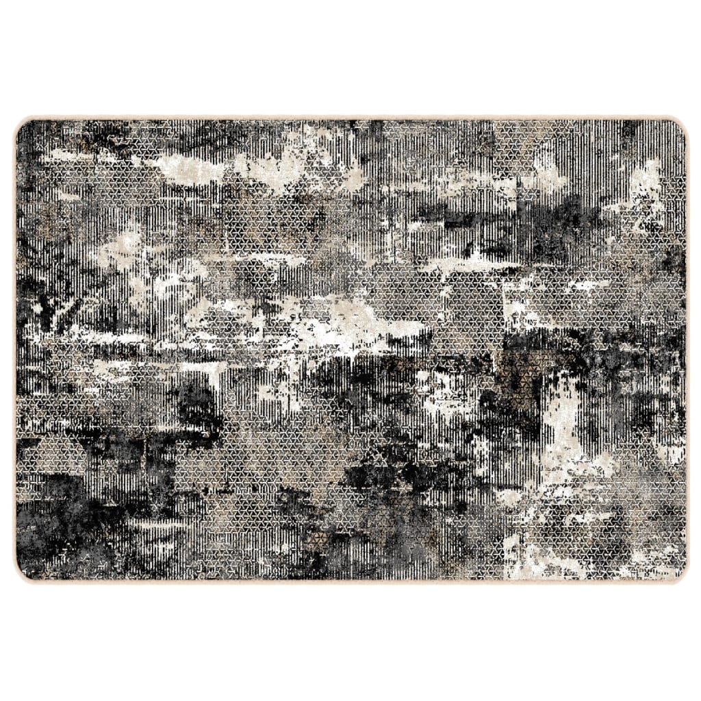 Teppe vaskbart flerfarget 120x180 cm sklisikkert