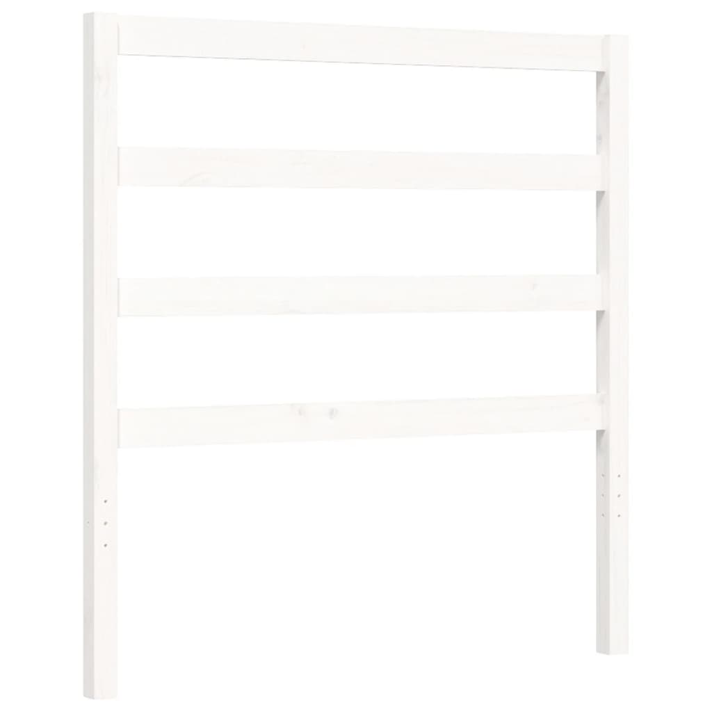 Sengeramme uten madrass hvit 90x190 cm heltre furu