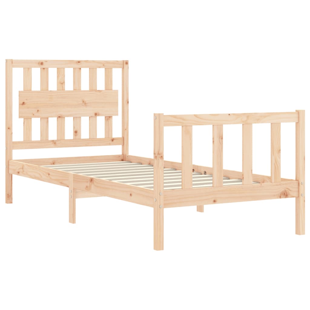 Sengeramme med hodegavl single heltre