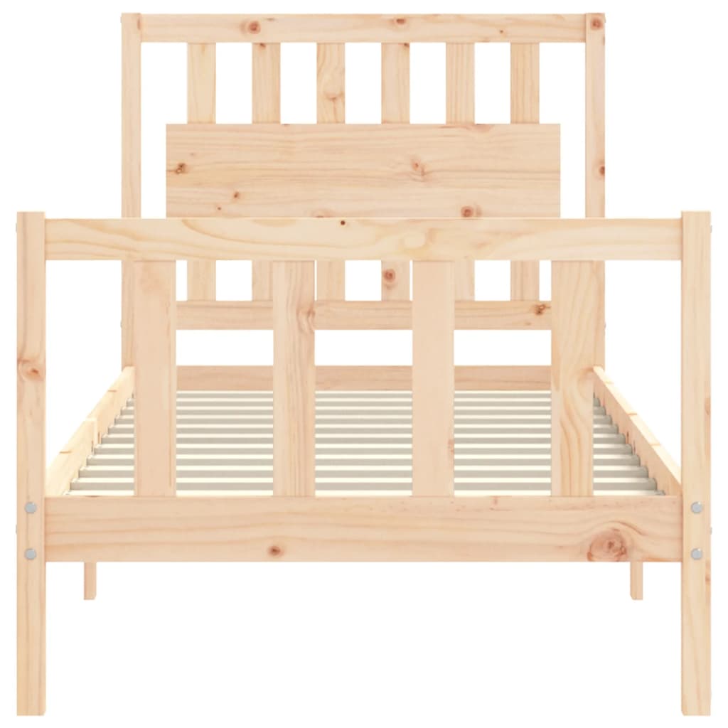 Sengeramme med hodegavl single heltre