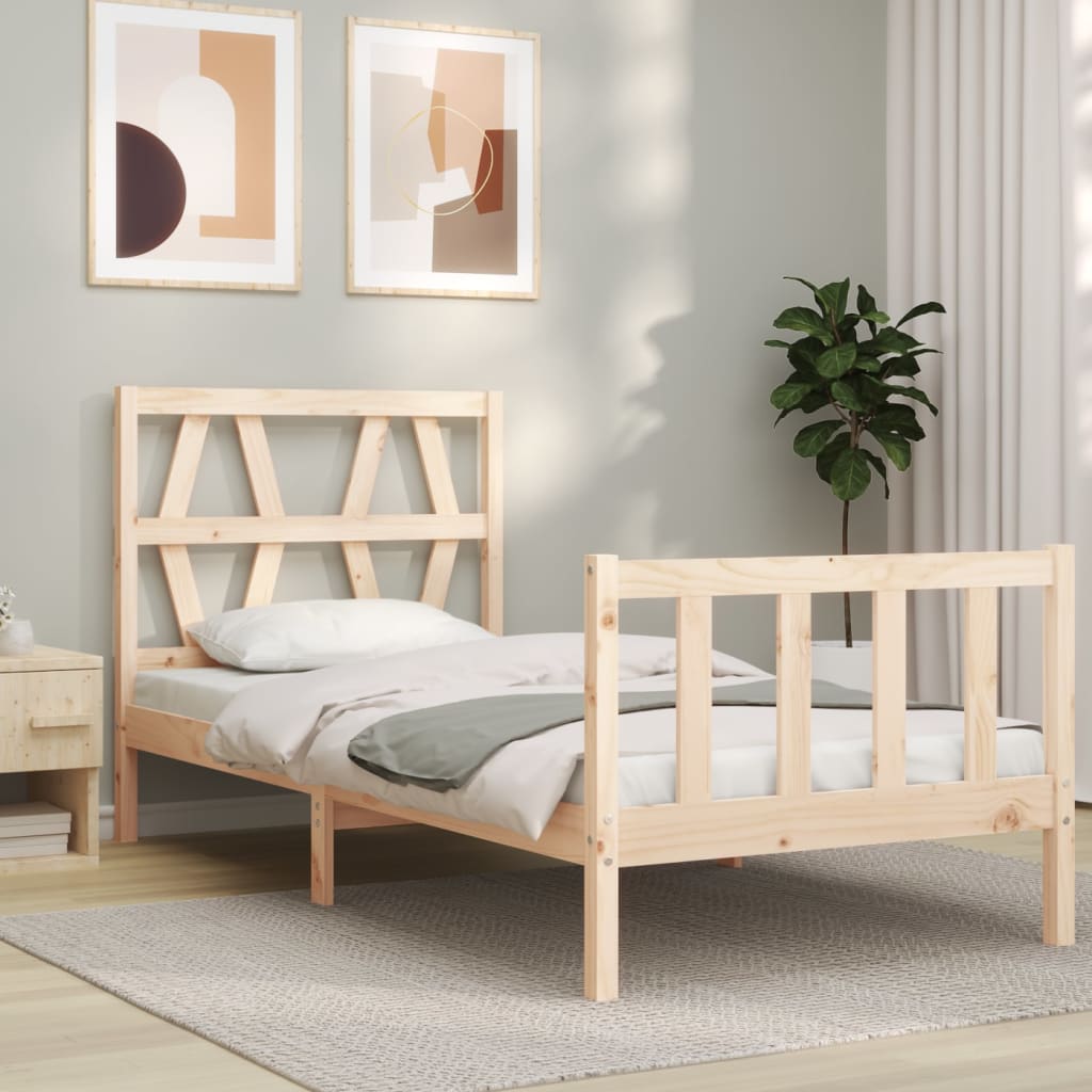 Sengeramme med hodegavl single heltre