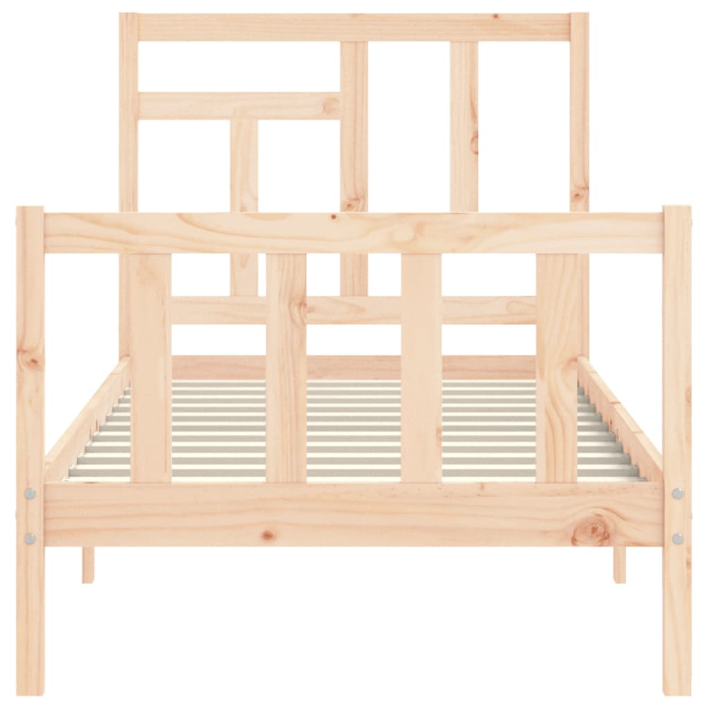 Sengeramme med hodegavl single heltre