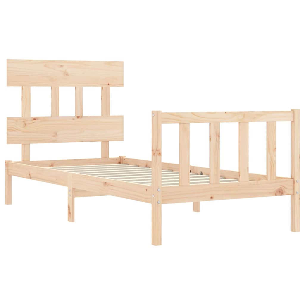 Sengeramme med hodegavl single heltre