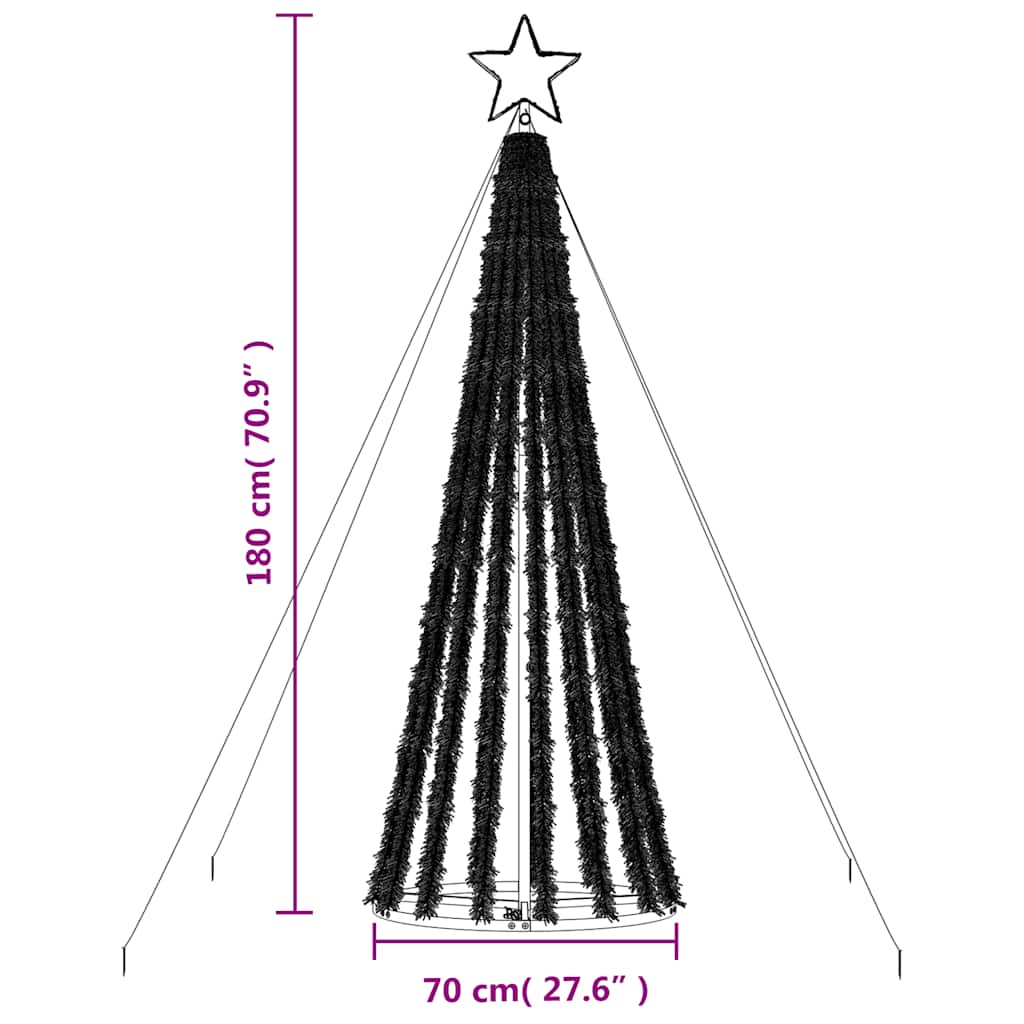 LED Juletre 275 LEDs Varm Hvit 180 cm