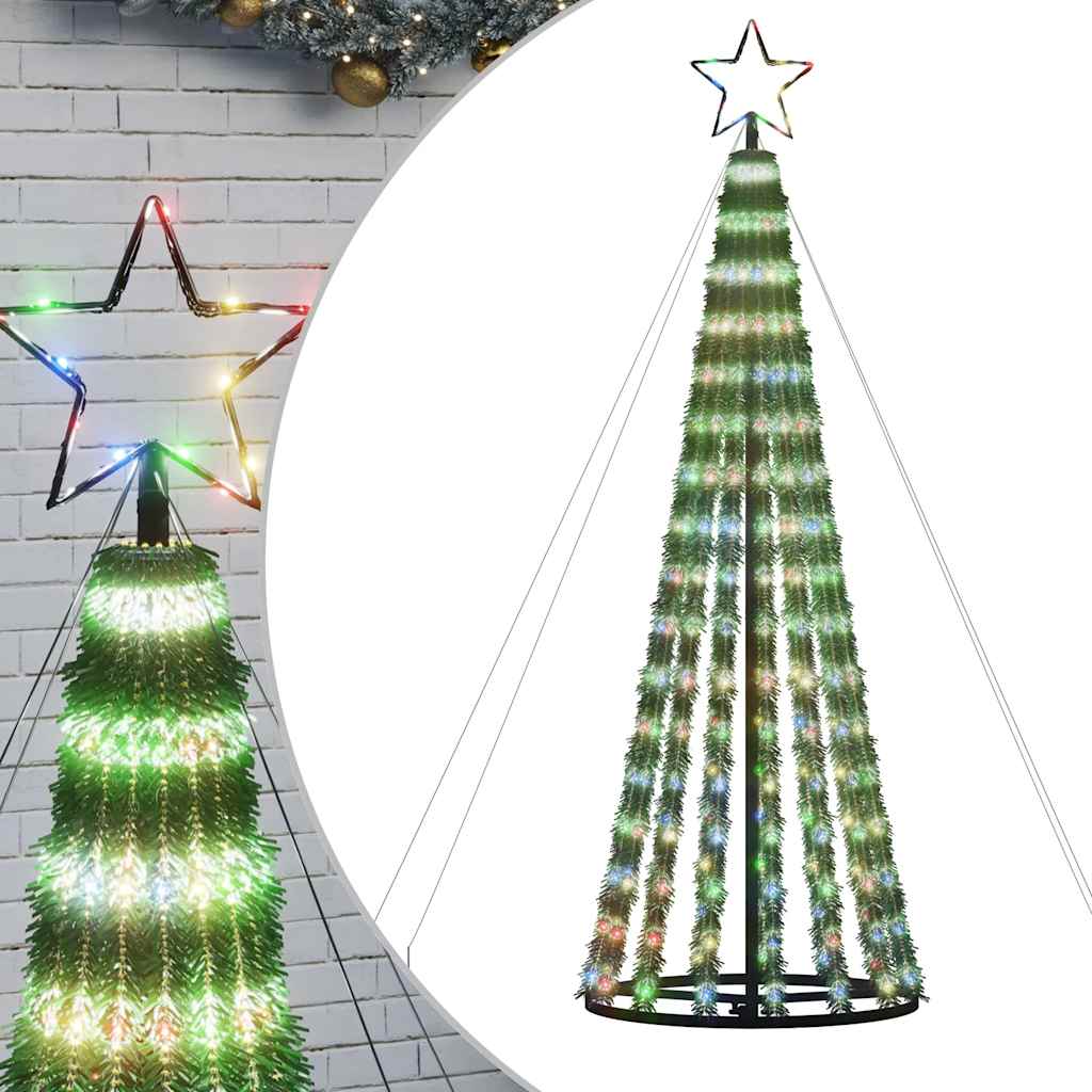 LED juletre 275 LEDs Fargerike 180 cm