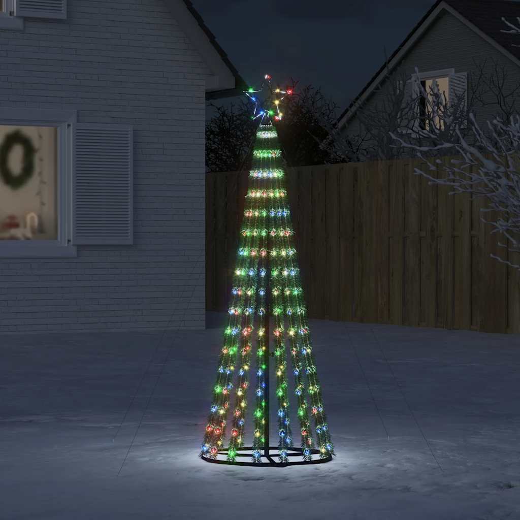 LED juletre 275 LEDs Fargerike 180 cm