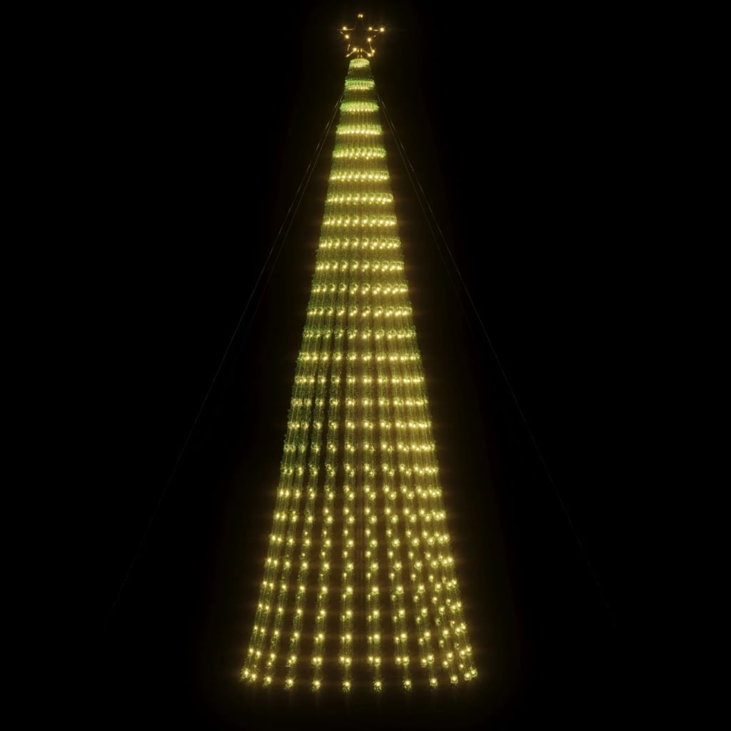 LED Juletre 688 LEDs Varm Hvit 300 cm