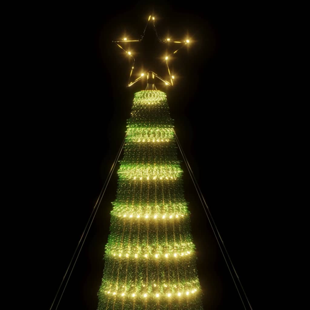 LED Juletre 688 LEDs Varm Hvit 300 cm
