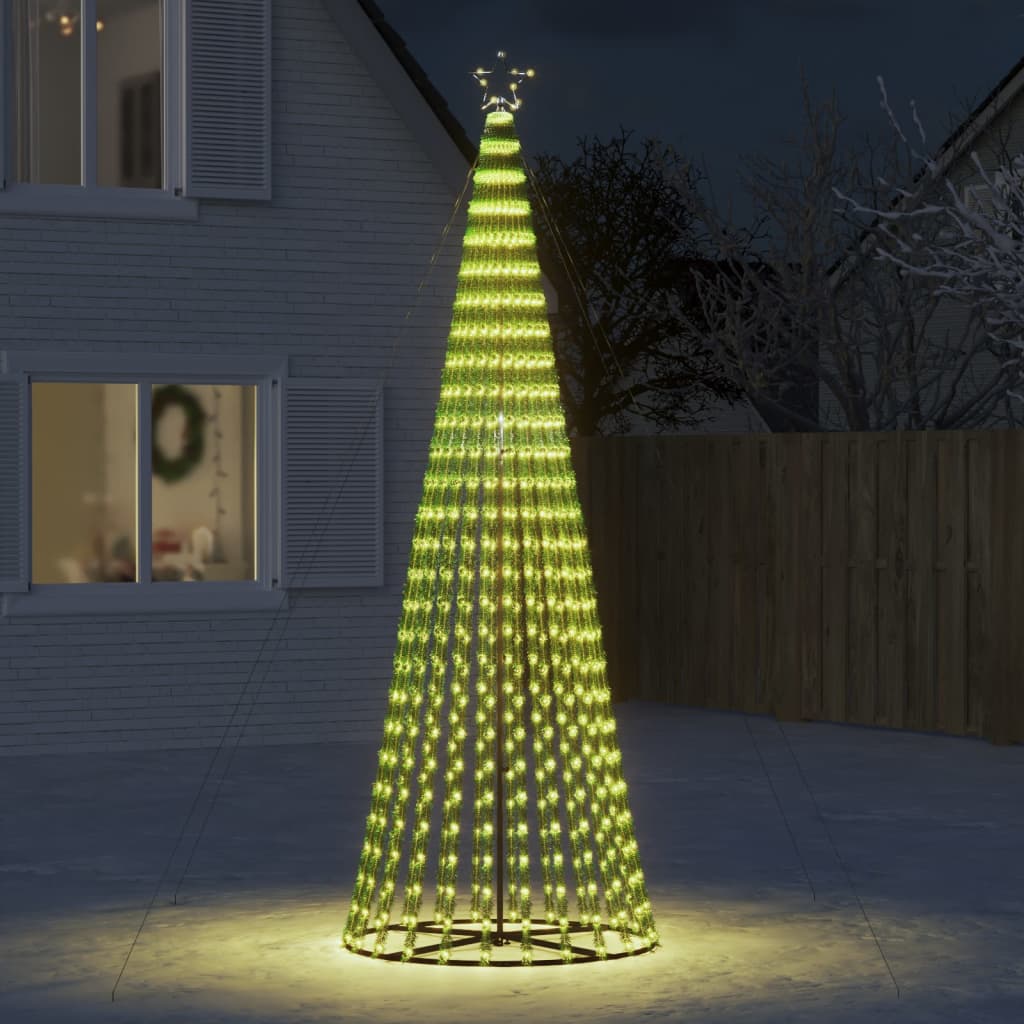 LED Juletre 688 LEDs Varm Hvit 300 cm