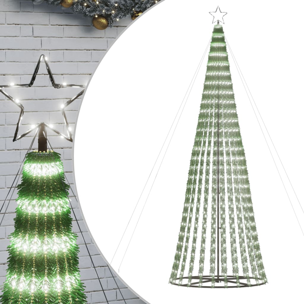 LED Juletre 688 LEDer Kald Hvit 300 cm