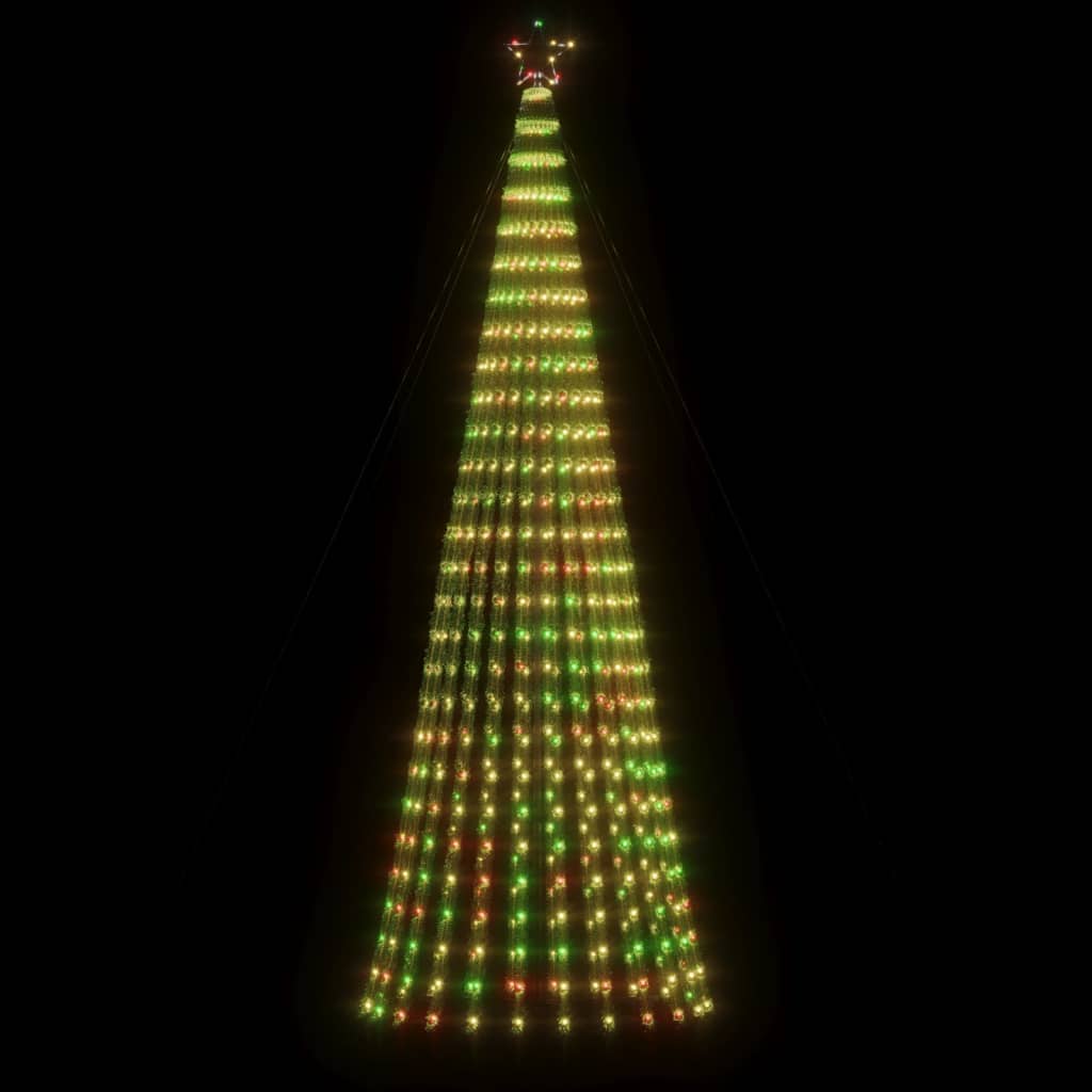 LED juletre 688 LEDs Fargerike 300 cm