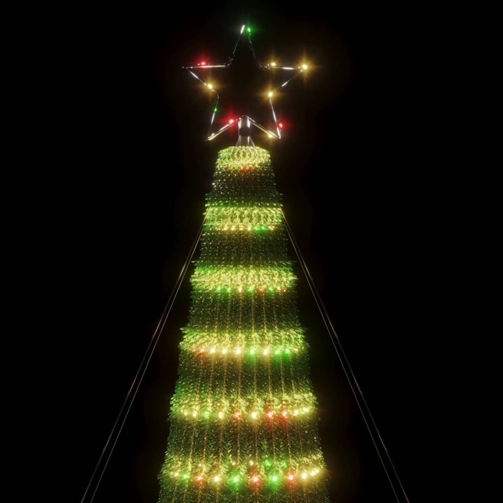 LED juletre 688 LEDs Fargerike 300 cm