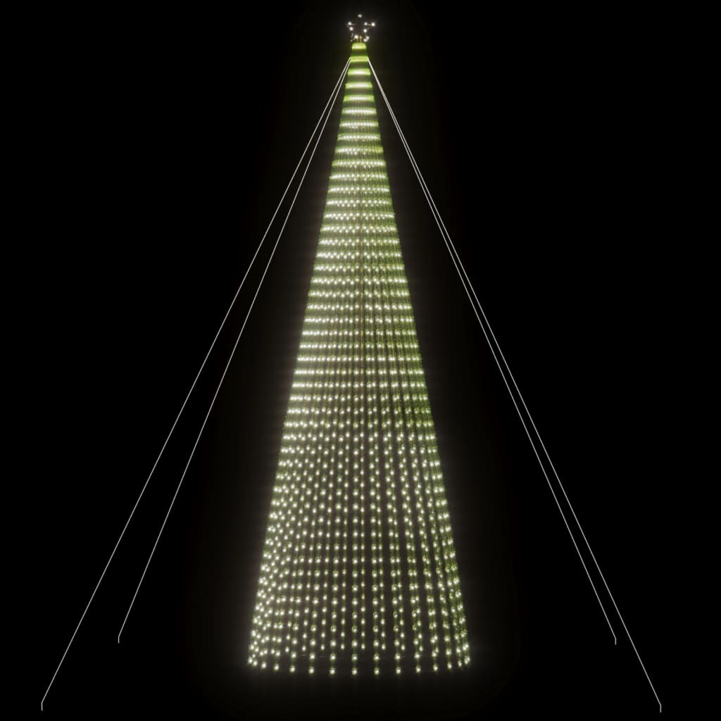 LED Juletre 1544 LEDs Kald Hvit 500 cm