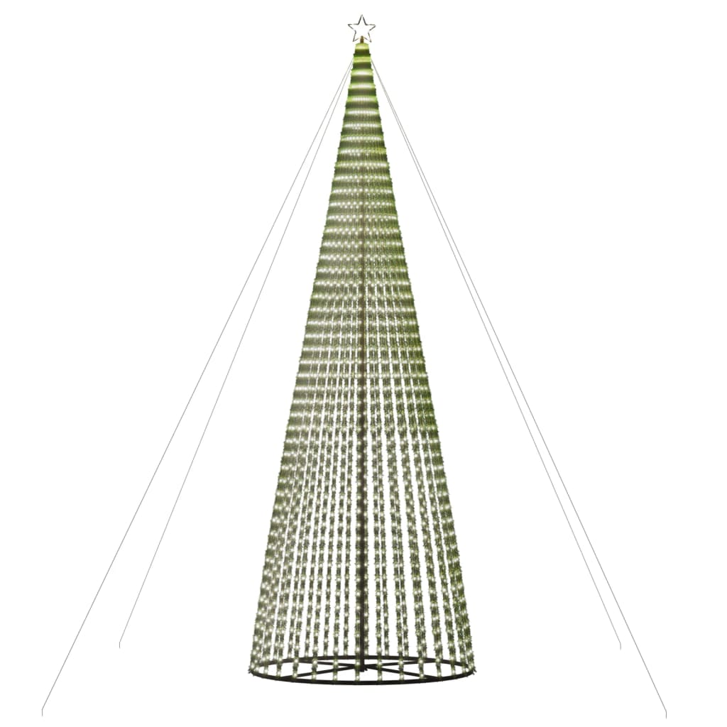 LED Juletre 1544 LEDs Kald Hvit 500 cm