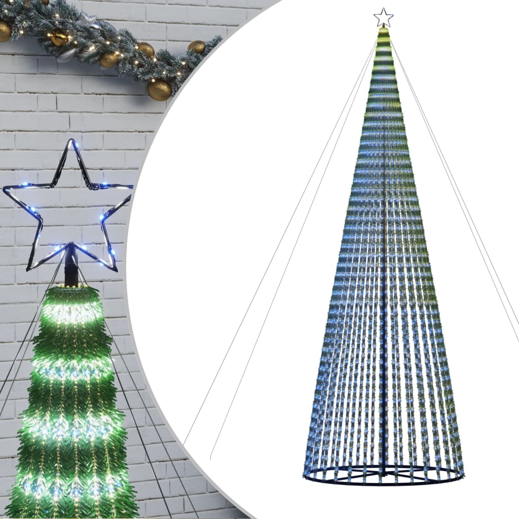 LED Juletre 1544 LEDs Blå 500 cm