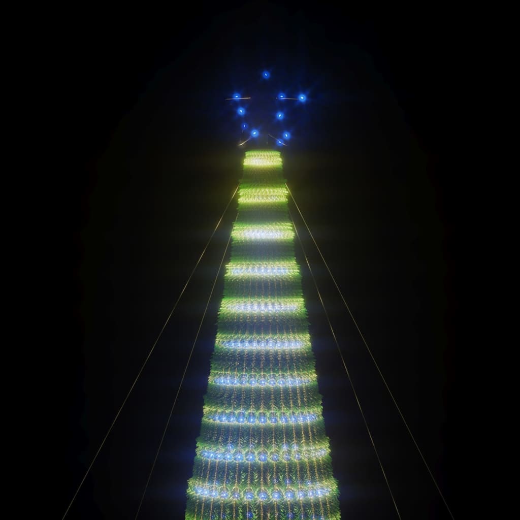 LED Juletre 1544 LEDs Blå 500 cm