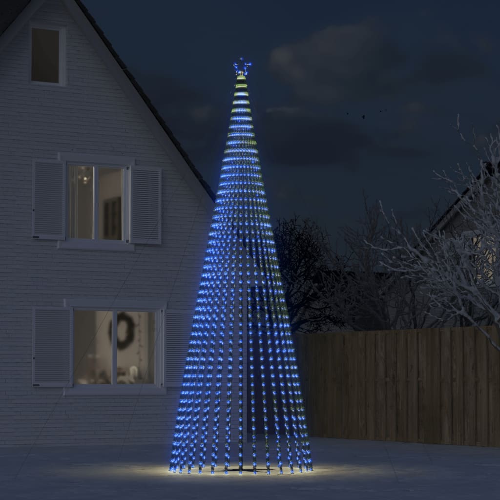 LED Juletre 1544 LEDs Blå 500 cm