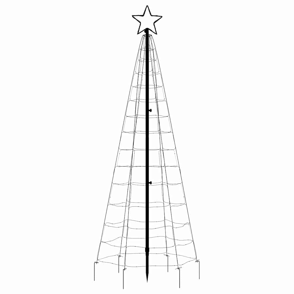 LED Juletre med Spikes 220 LEDs Varm Hvit 180 cm