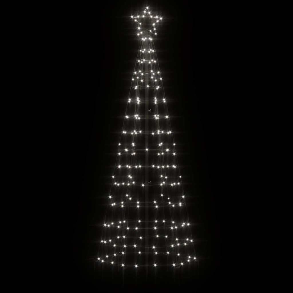 LED Juletre med Spikes 220 LEDs Kald Hvit 180 cm