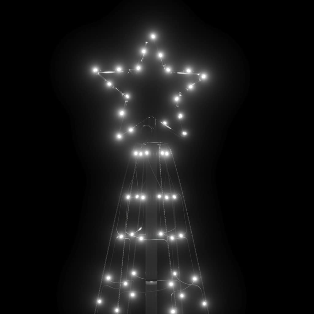 LED Juletre med Spikes 220 LEDs Kald Hvit 180 cm