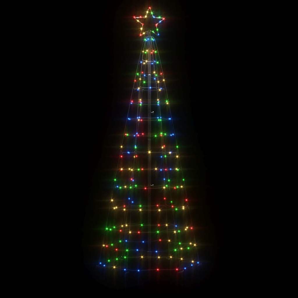 LED Juletre med Spikes 220 LED Fargerike 180 cm