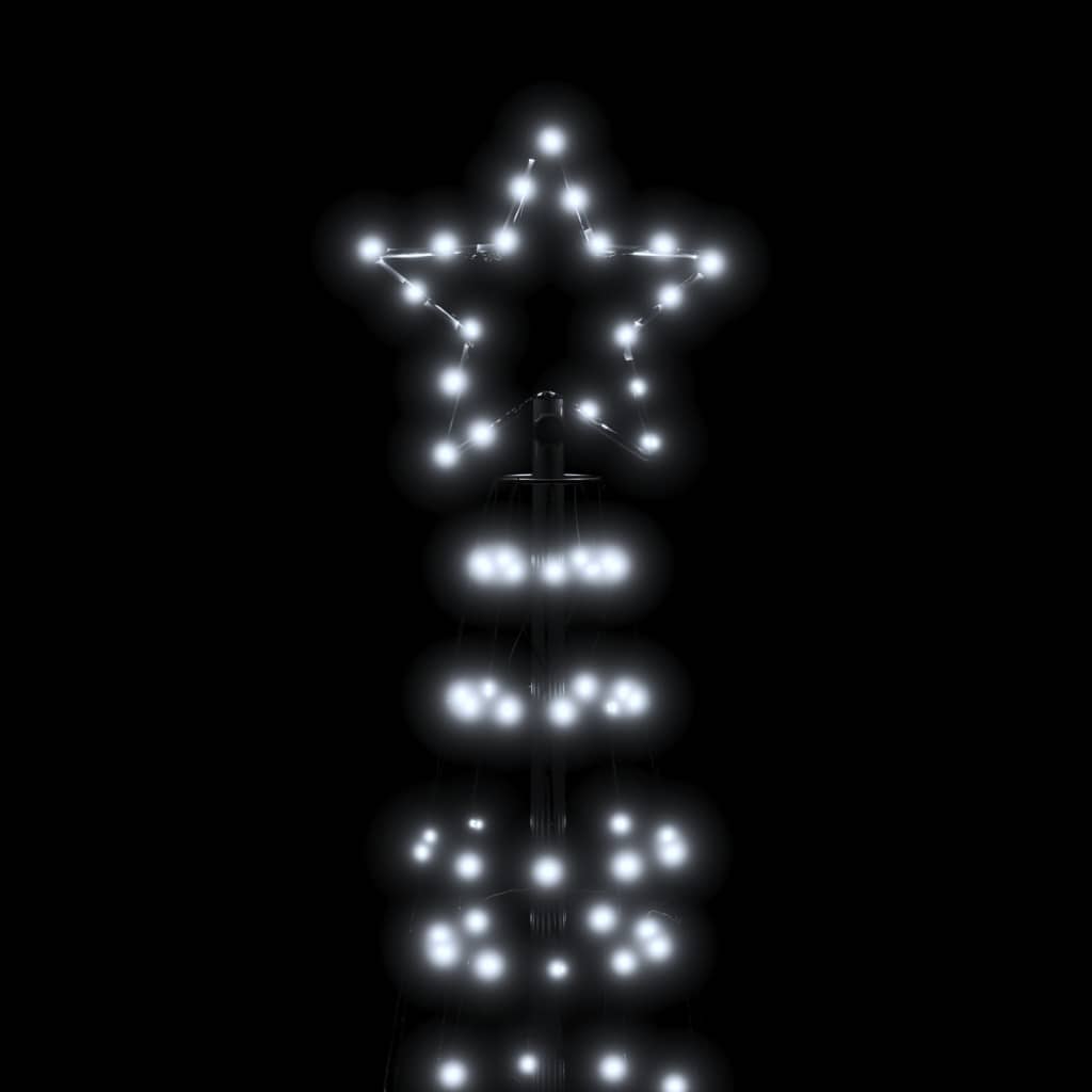 LED Juletre med Spikes 570 LEDs Kald Hvit 300 cm