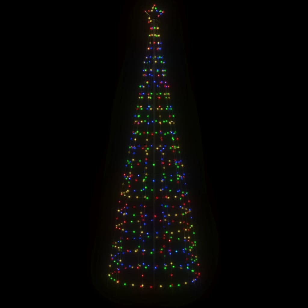 LED Juletre med Spikes 570 LED Fargerike 300 cm