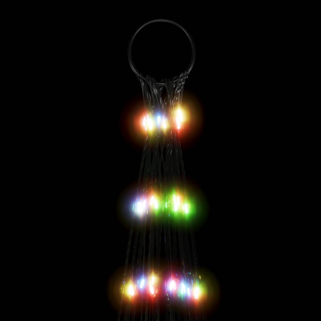 LED juletre på flaggstang 3000 LEDs Fargerike 800 cm