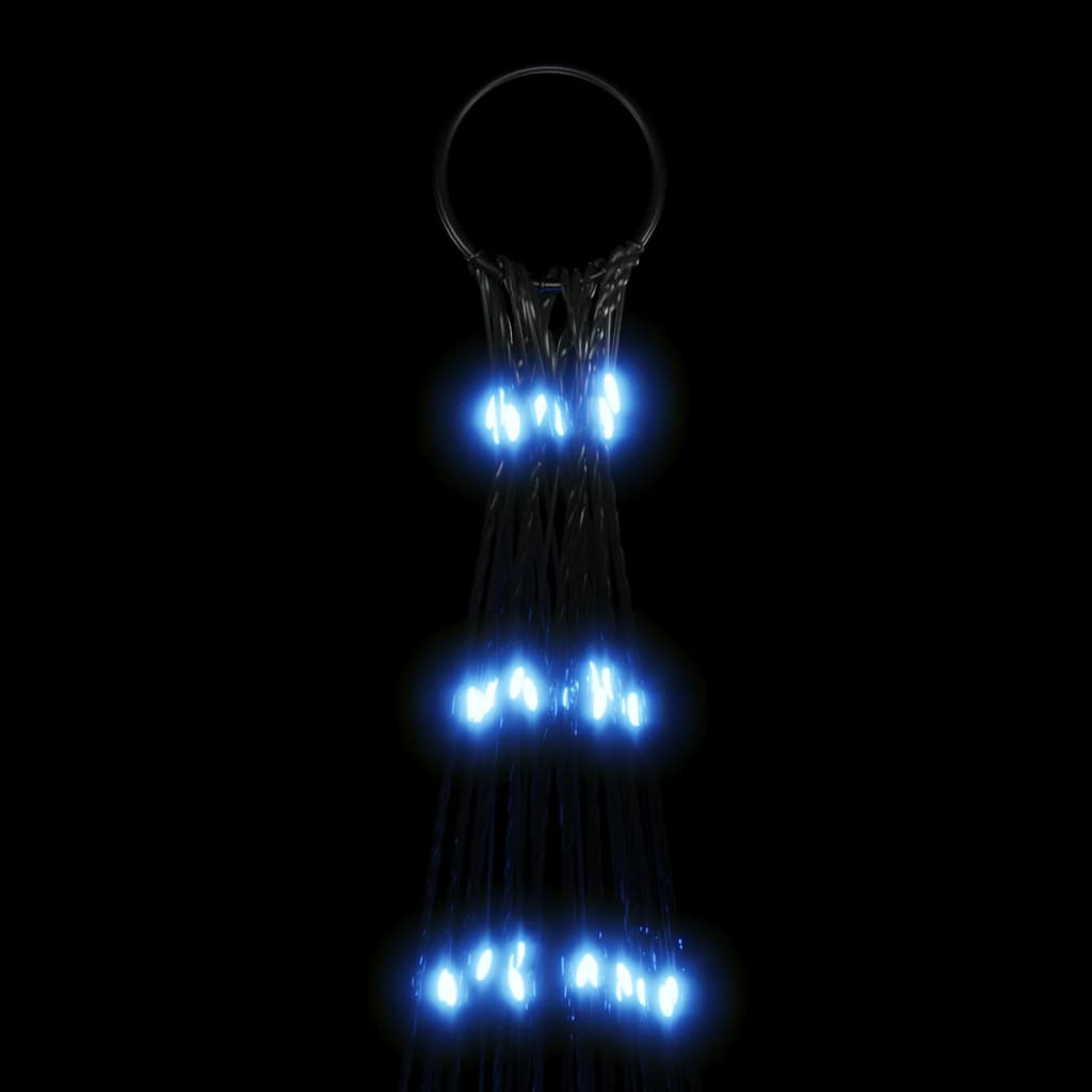 Juletre på flaggstang 3000 LED blå 800 cm