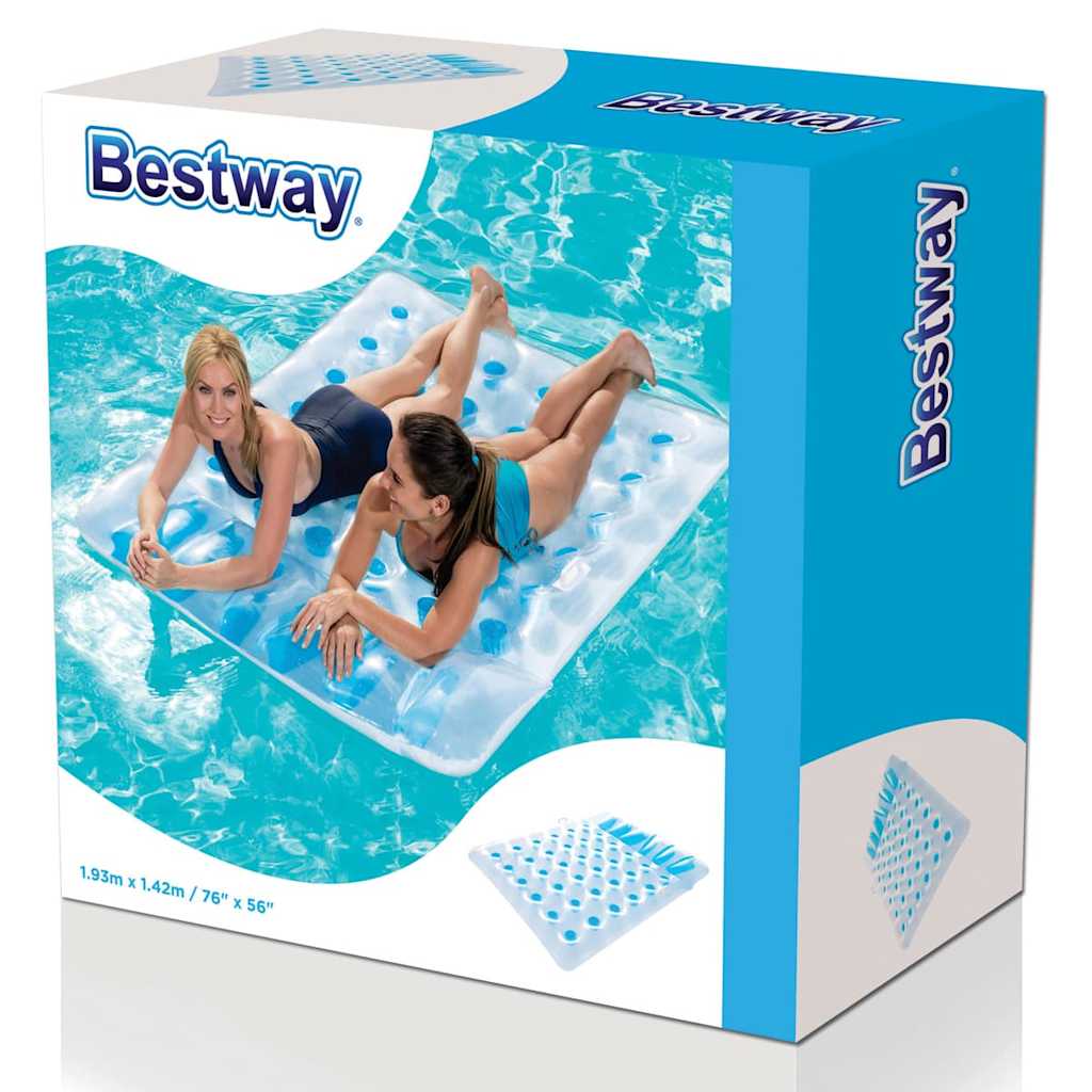 Bestway Dobbel oppblåsbar bademadrass 43055