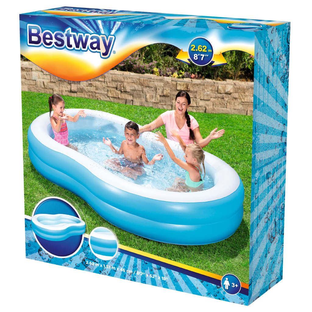 Bestway Big Lagoon Familiebasseng 262x157x46 cm