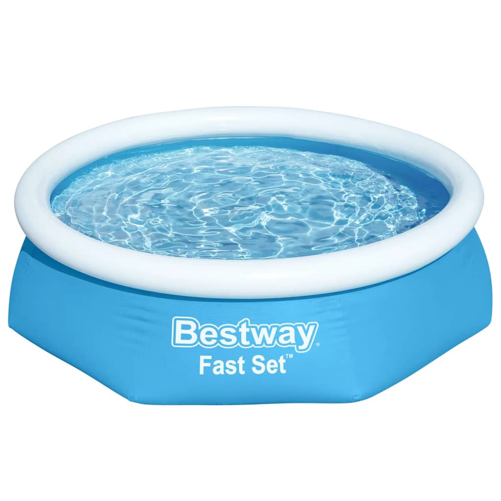 Bestway Oppblåsbart svømmebasseng Fast Set rundt 244x66 cm 57265