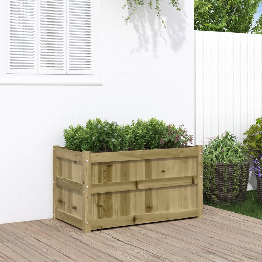 Hageplantekasse 90x50x50 cm impregnert furu