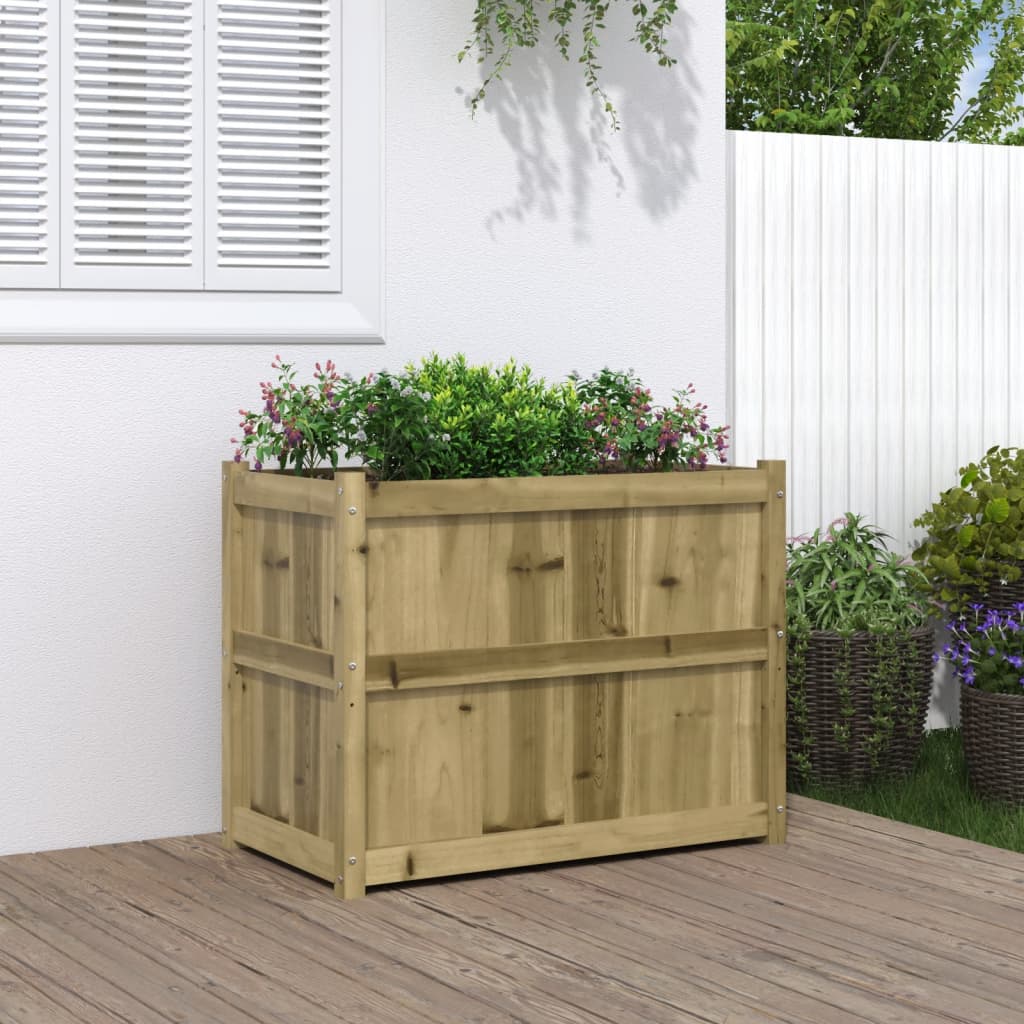 Hageplantekasse 90x50x70 cm impregnert furu