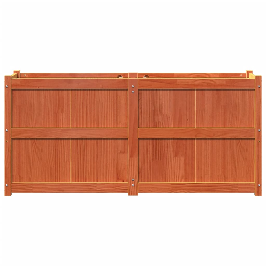 Hageplantekasse voksbrun 150x50x70 cm heltre furu