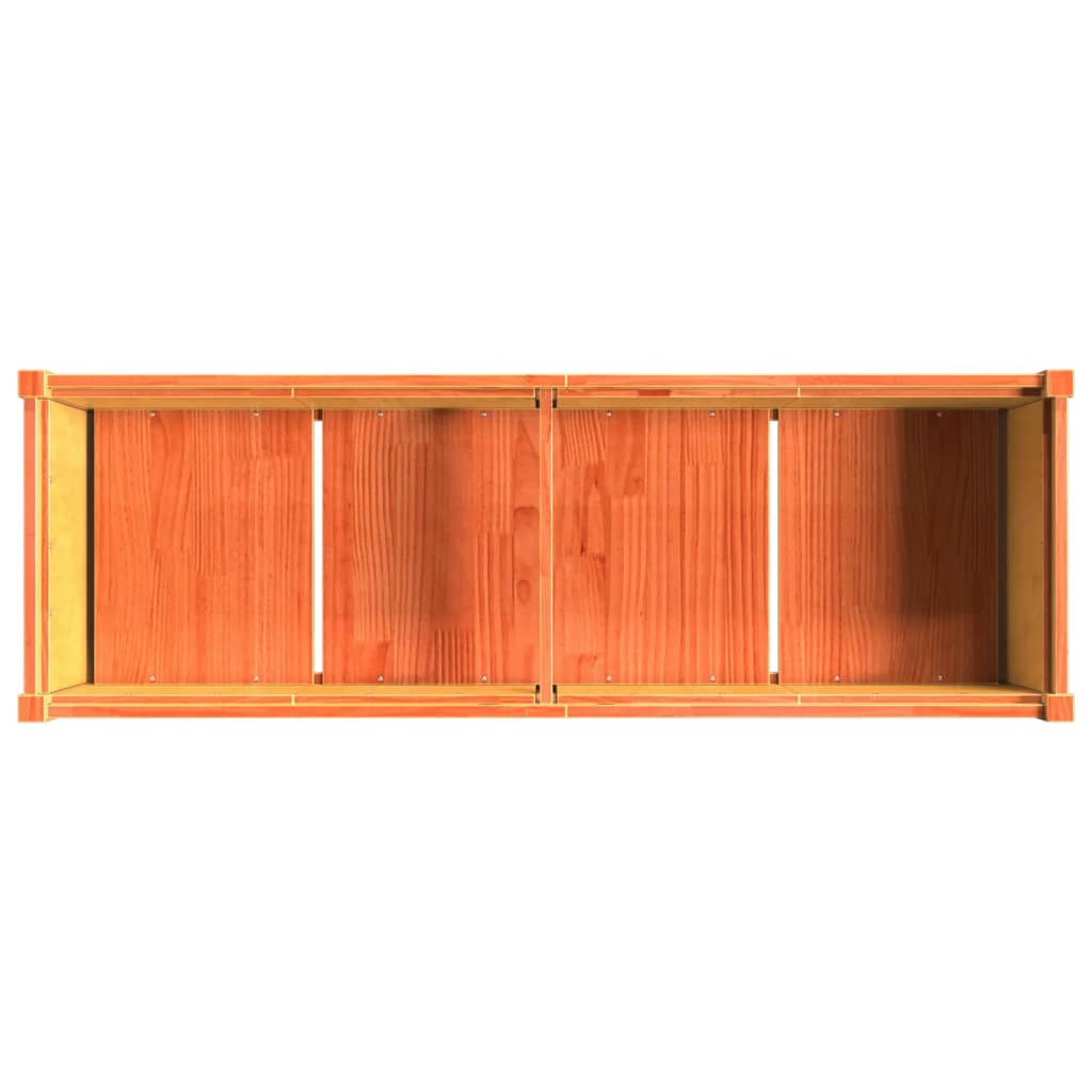 Hageplantekasse voksbrun 150x50x70 cm heltre furu
