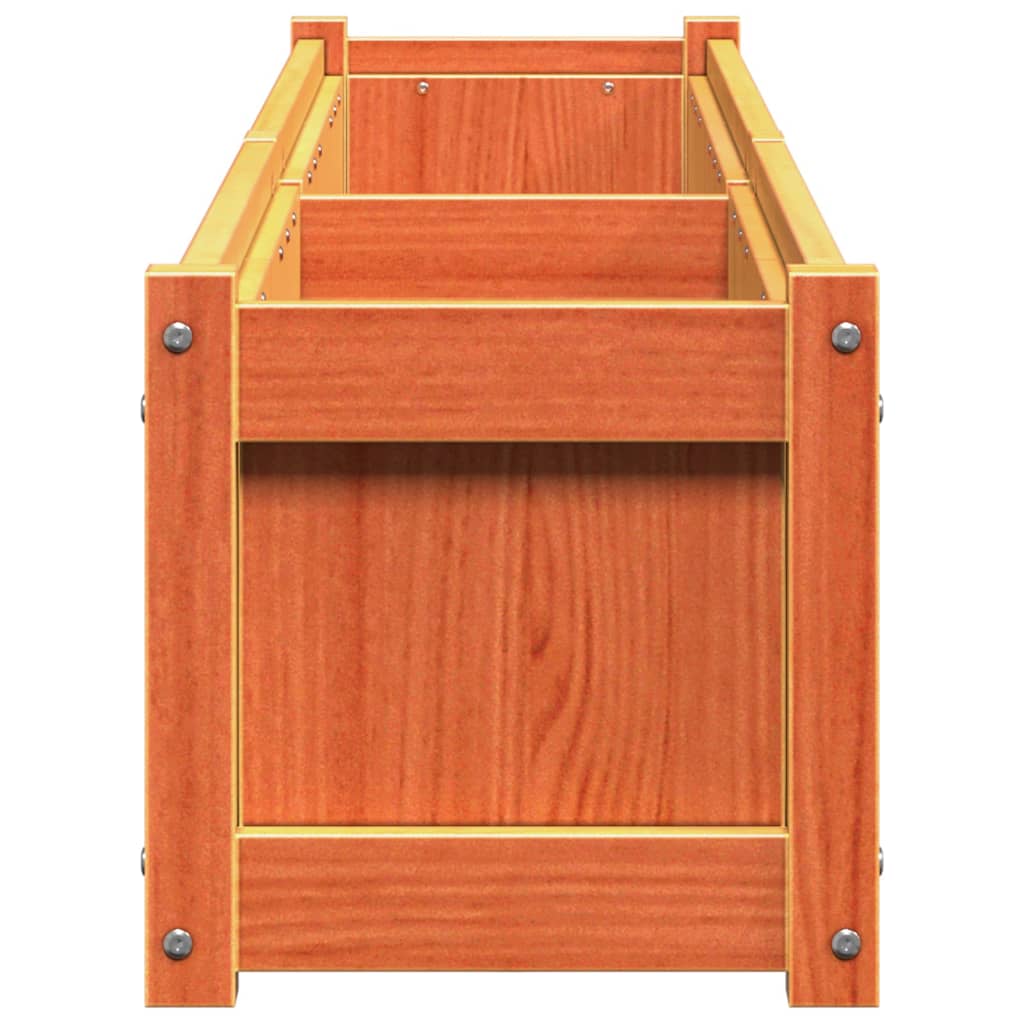 Hageplantekasse voksbrun 180x31x31 cm heltre furu