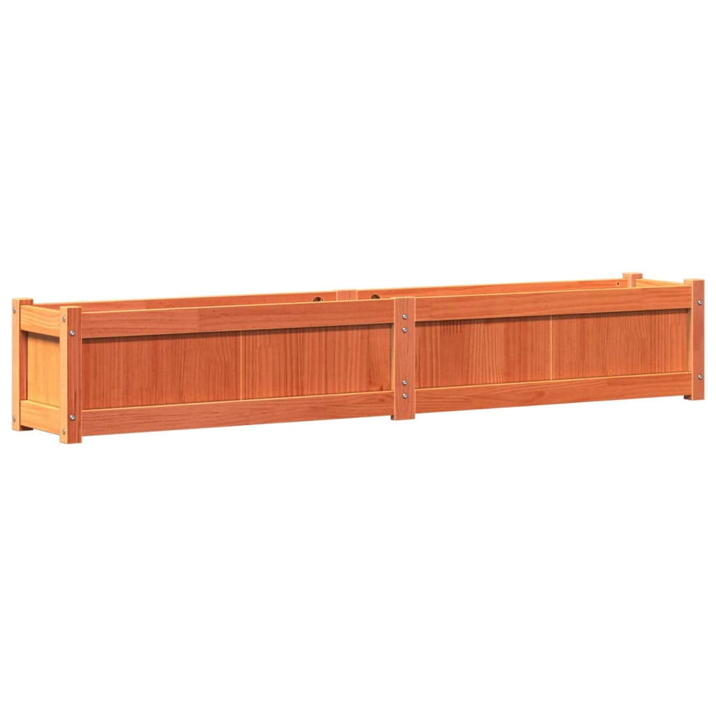Hageplantekasse voksbrun 180x31x31 cm heltre furu