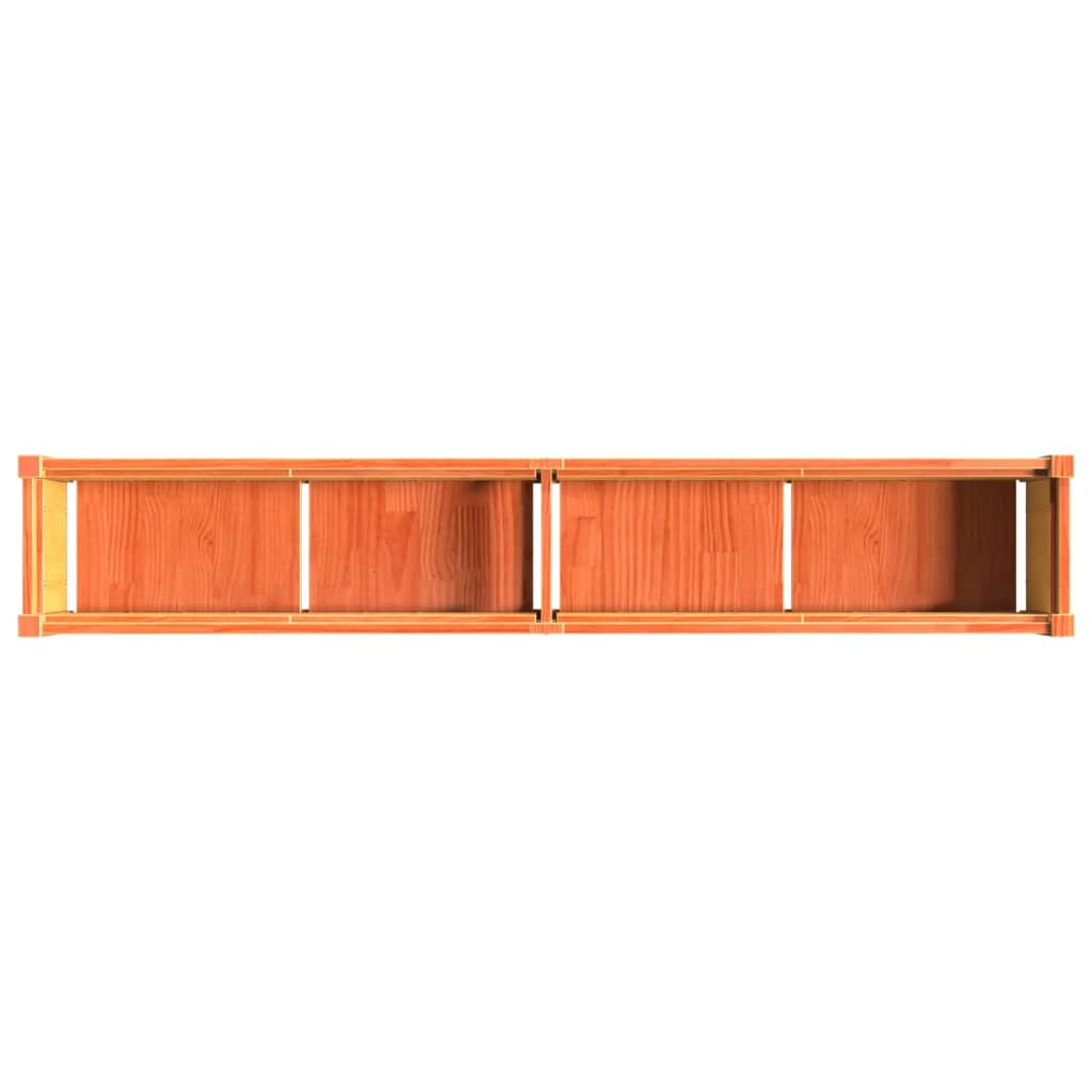 Hageplantekasse voksbrun 180x31x31 cm heltre furu