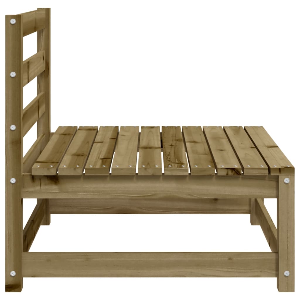 Hagesofa uten armlener 70x70x67 cm impregnert furu